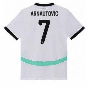 Itävalta Marko Arnautovic #7 Jalkapallovaatteet Vieraspaita EM-Kisat 2024 Lyhythihainen
